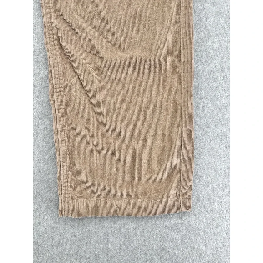 Vans Authentic Chino Relaxed Pants Mens 32 Tan Brown Corduroy Skate 100% Cotton